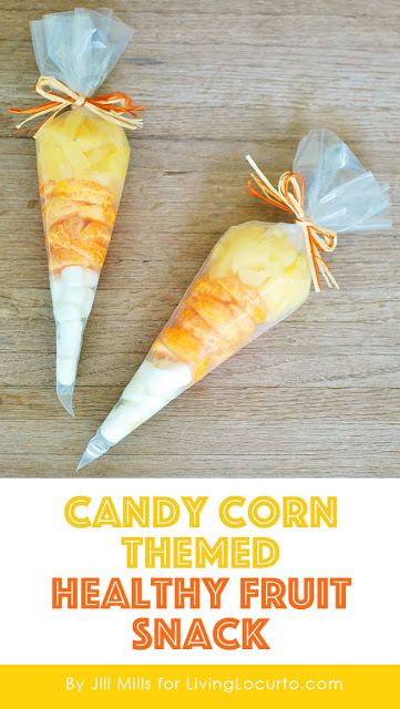 Candy Corn Healthy Halloween Fruit Snack | 25+ Candy Corn recipes