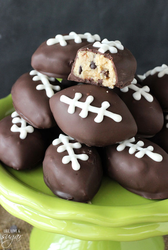 Cookie Dough Footballs | 25+ Game Day Desserts