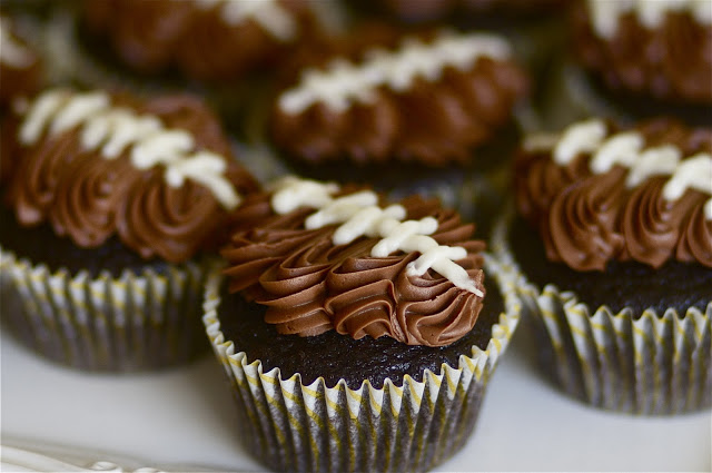 Double Chocolate Football Cupcakes | 25+ Game Day Desserts