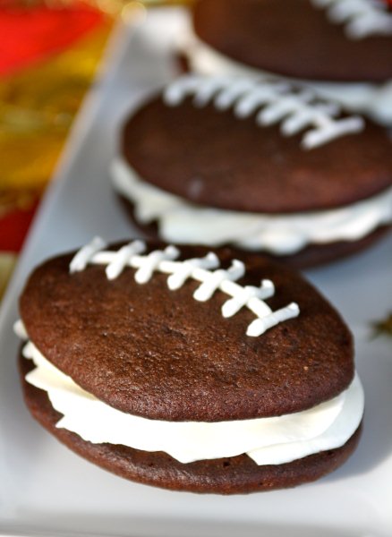Football Whoopie Pies | 25+ Game Day Desserts