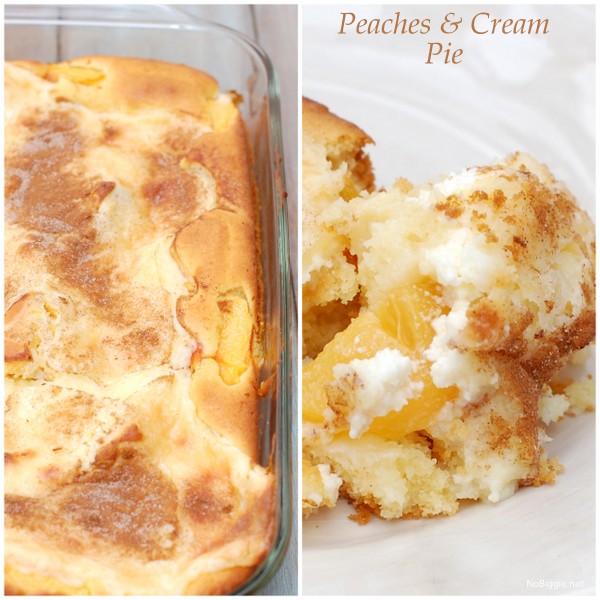 Peaches and Cream Pie | 25+ Peach recipes