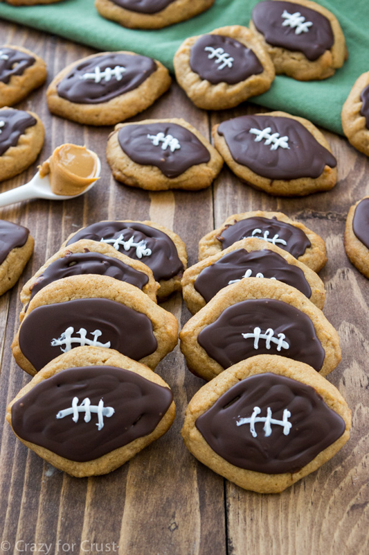 Peanut Butter Football Cookies | 25+ Game Day Desserts