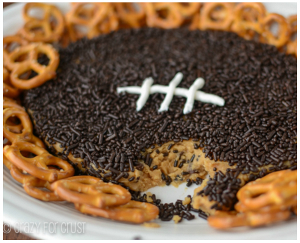 Peanut Butter Football Dip | 25+ Game Day Desserts