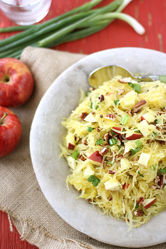 Spaghetti Squash with Apple Toasted Pecans | 25+ Pecan Recipes