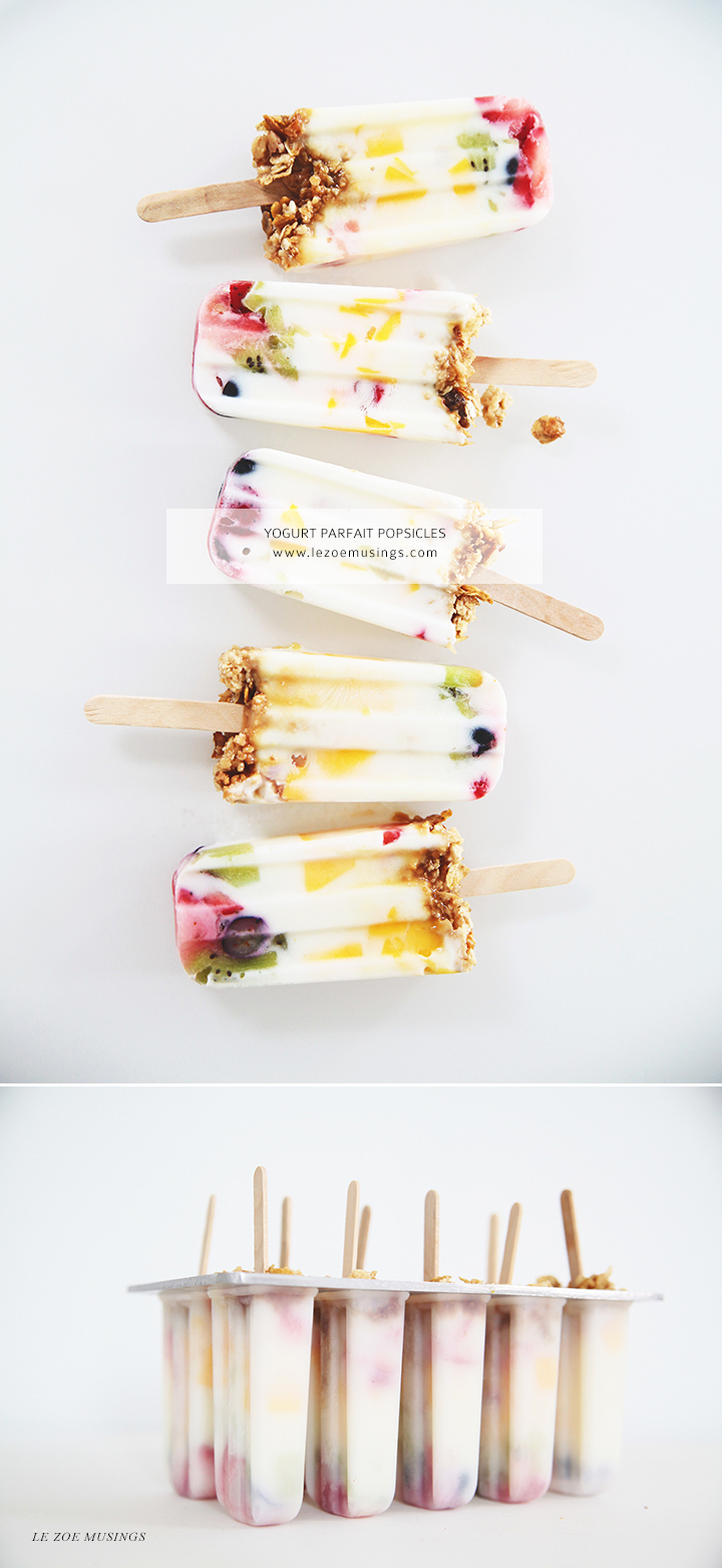 Yogurt Parfait Popsicles | 25+ Granola recipes