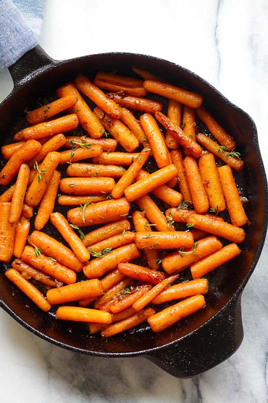Browned Butter Garlic Honey Roasted Carrots | 25+ Browned Butter Recipes
