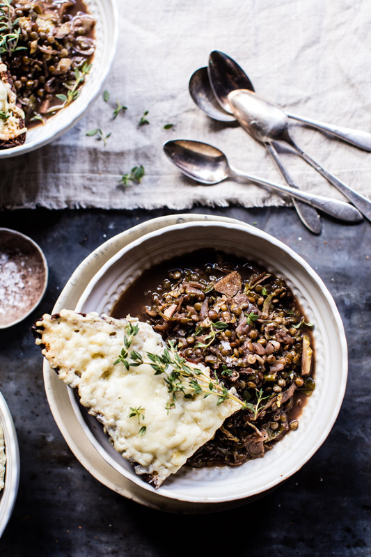 Caramelized Onion French Lentils | 25+ Meatless Meals
