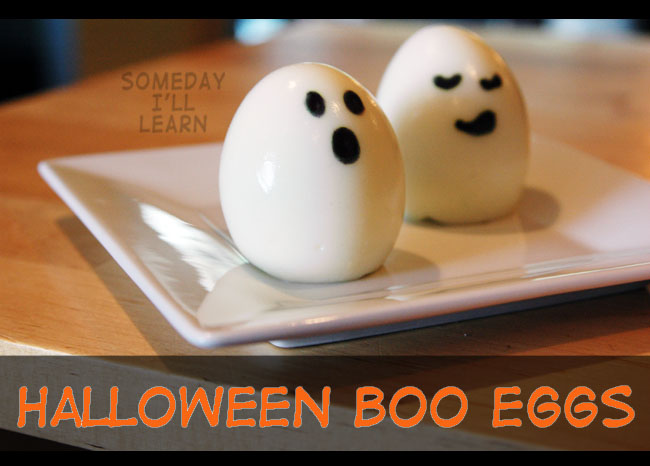 Ghost Eggs | 25+ Healthy Halloween Food