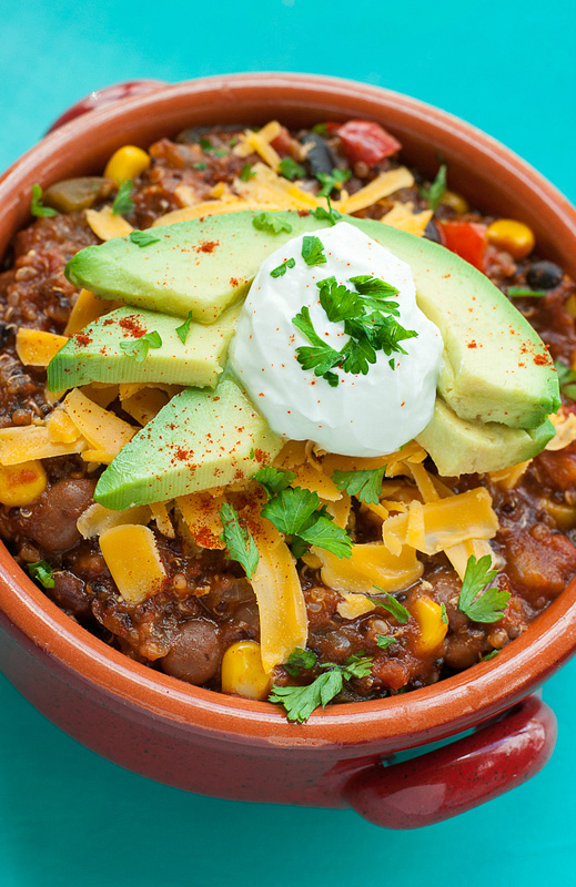 Vegetarian Quinoa Chili | 25+ Meatless Meals