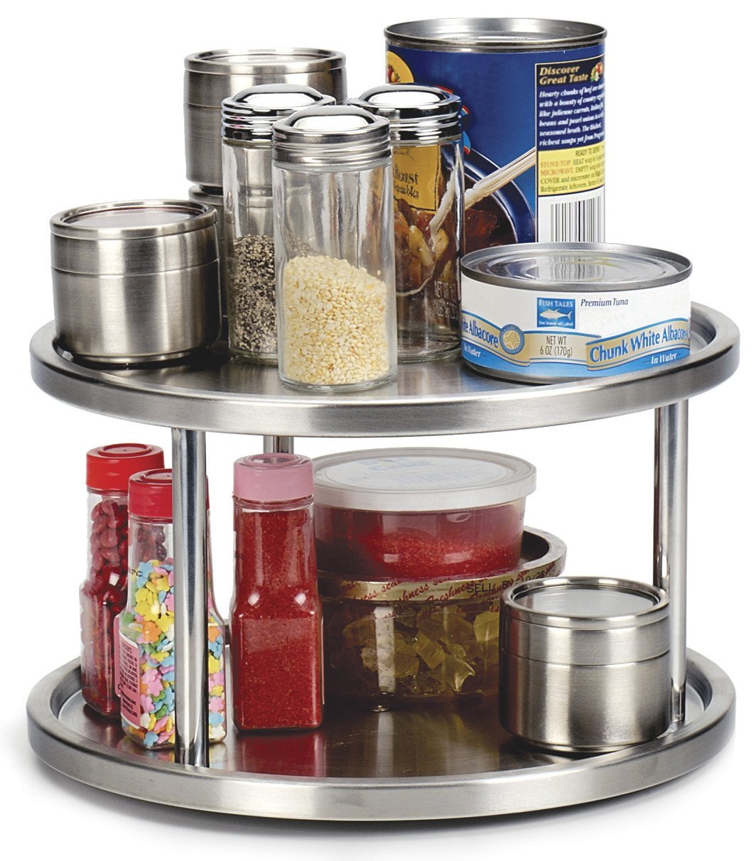 RSVP Stainless Steel 2 Tier Kitchen Turntable | 25+ Gifts for Her 
