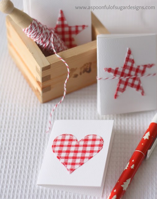 Stitched Card | 25+ Handmade Christmas Cards