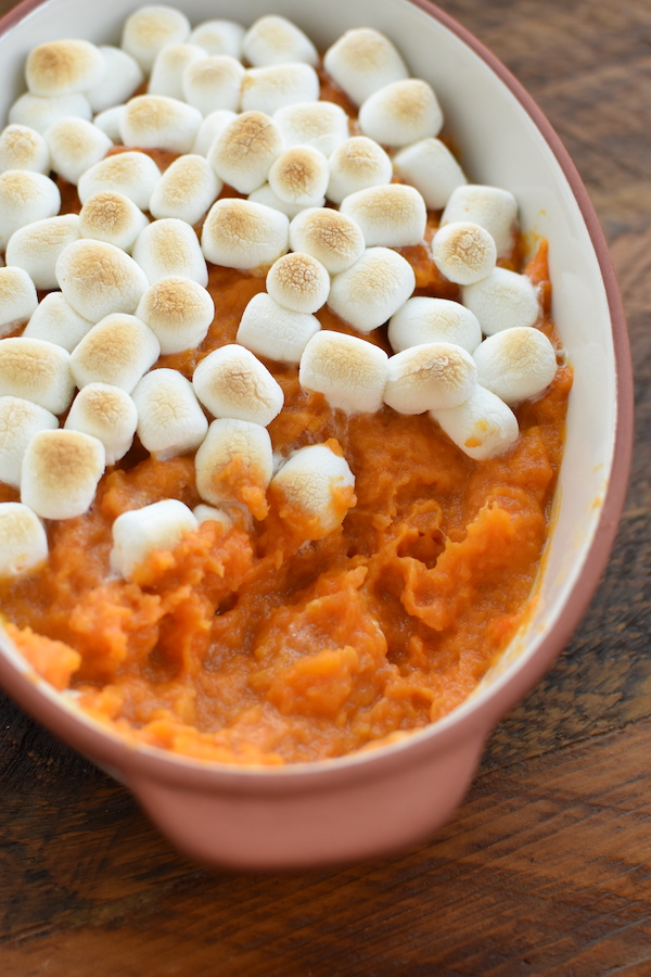 yams with marshmallow topping