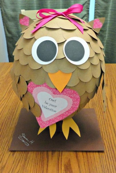 Valentine Owl | 25+ Valentine's Boxes for Girls