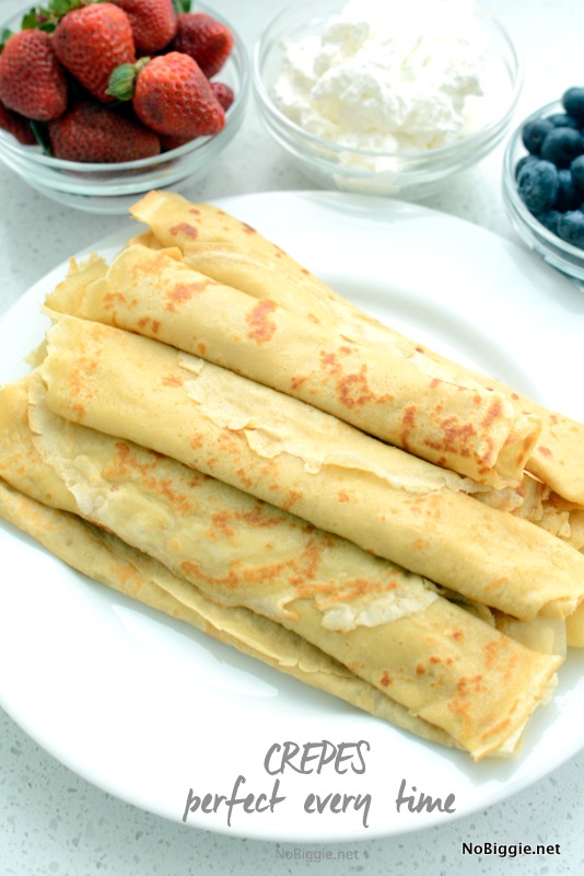 perfect crepes every time | recipe on NoBiggie.net