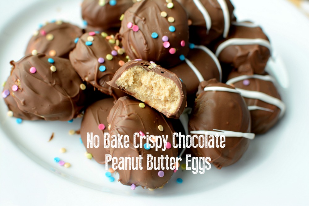 No Bake Crispy Chocolate Peanut Butter Eggs NoBiggie