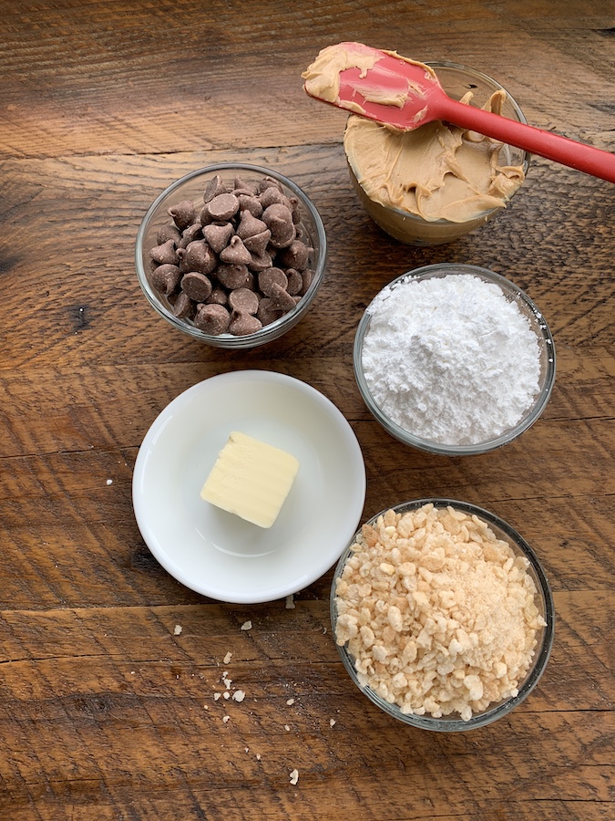 ingredients for Homemade Reese's Peanut Butter Eggs with cereal | NoBiggie.net