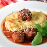 Baked Spaghetti and meatballs | NoBiggie.net