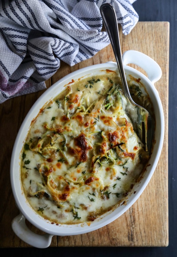 French Onion Zoodle Bake | 25+ Zoodle Recipes