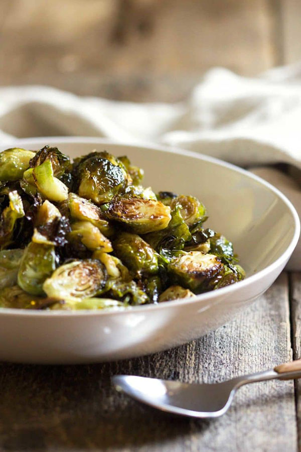 Honey Balsamic Roasted Brussels Sprouts | 25+ Brussels Sprout Recipes