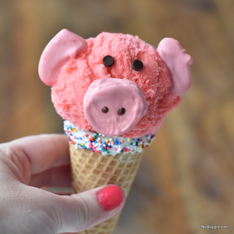 Piggy Ice Cream Cone | NoBiggie.net
