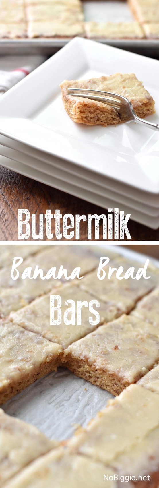 buttermilk banana bread bars | NoBiggie.net