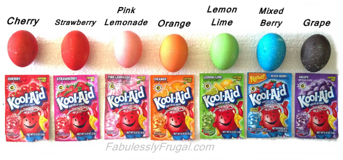 Easter Eggs Dyed With Kool Aid | 25+ cool ways to use Kool Aid