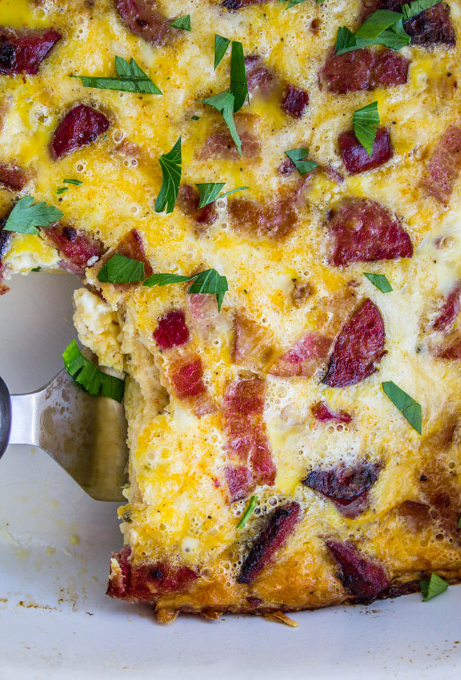 Cheesy Overnight Bacon and Egg Casserole | 25+ Clever Casseroles
