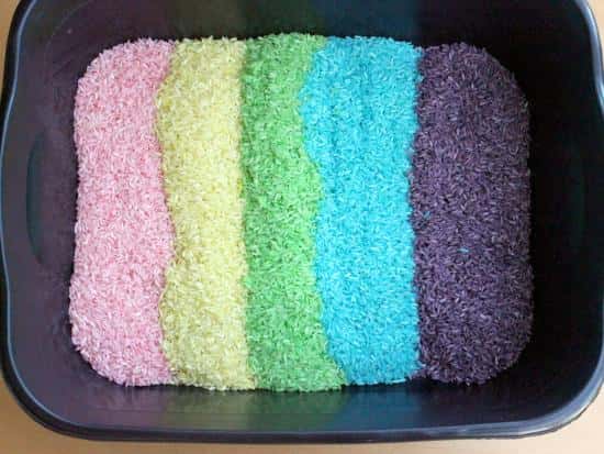 Kool Aid Dyed Rice | 25+ Cool Ways to Use Kool-Aid