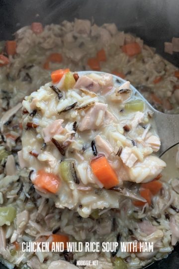chicken and wild rice soup with ham