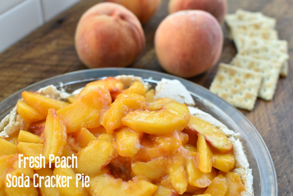 fresh peach soda cracker pie | NoBiggie.net