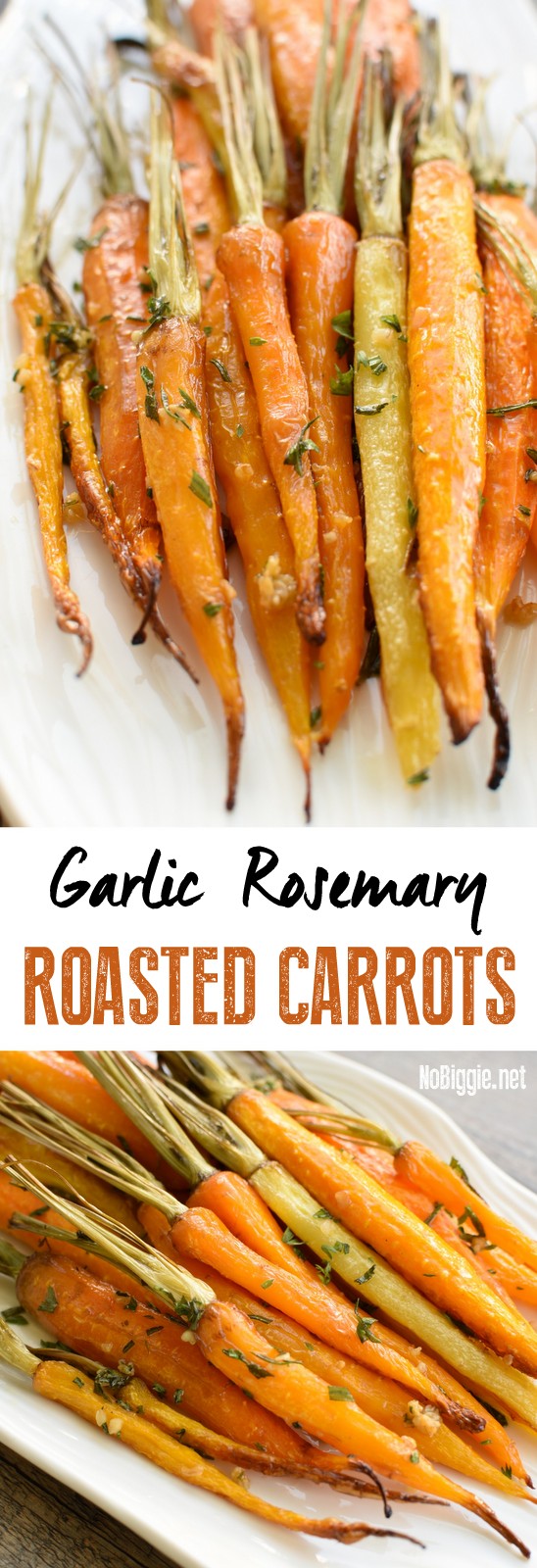 Garlic Rosemary Roasted Carrots | NoBiggie.net