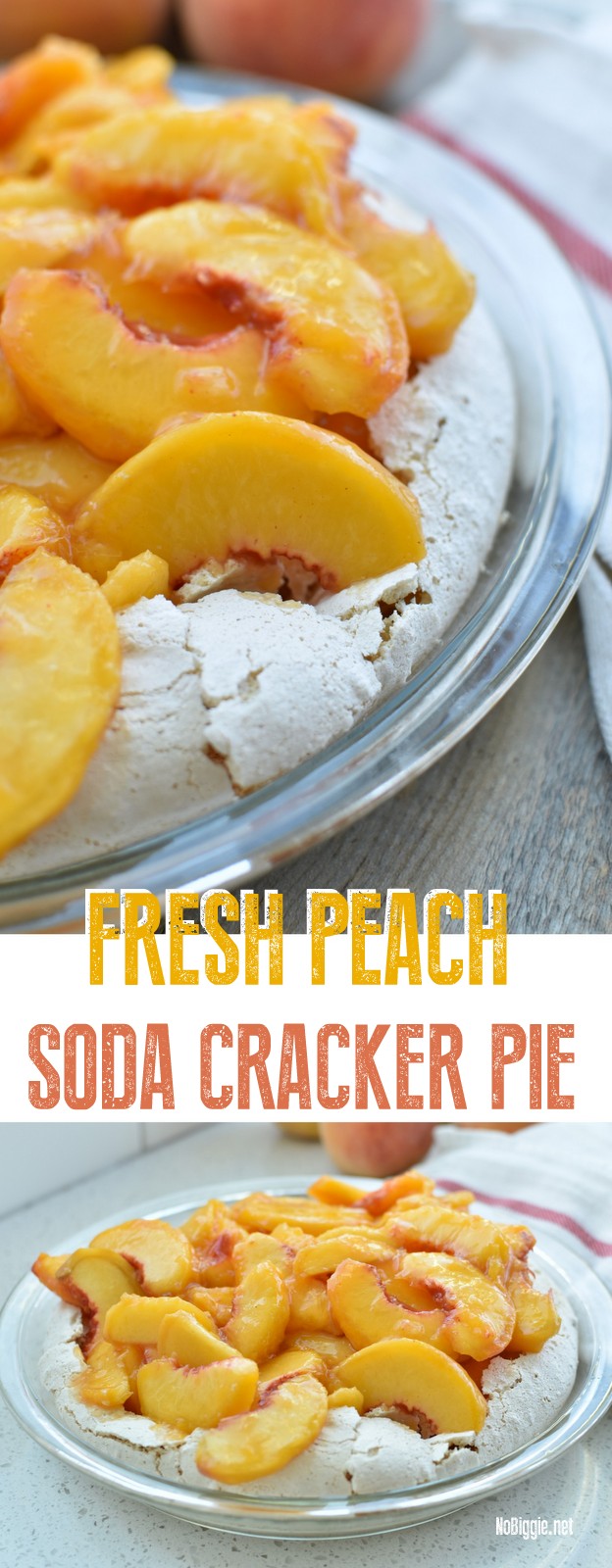 fresh peach soda cracker pie | NoBiggie.net