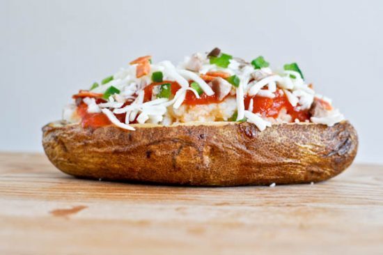 Pizza Stuffed Potato | 25+ Creative Pizza Crusts