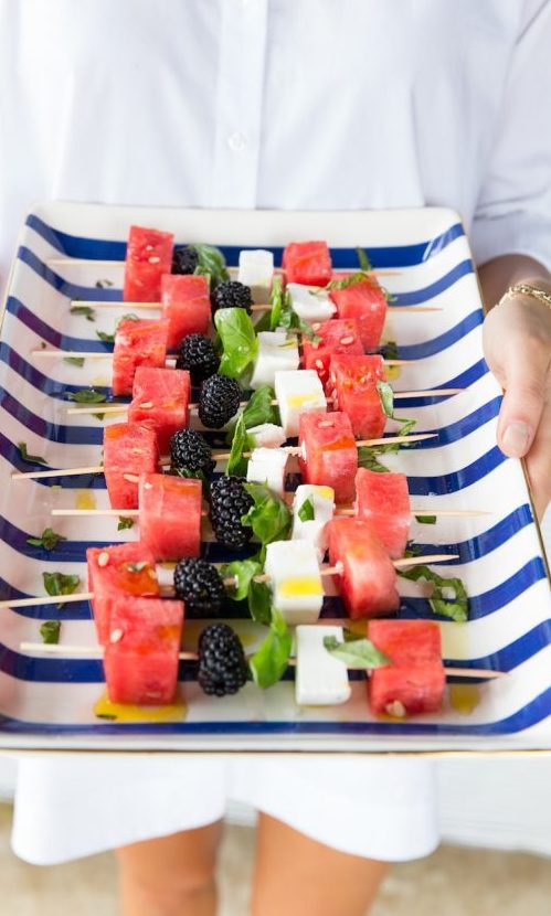 Watermelon Skewers | 25+ Easy No Cook Appetizers