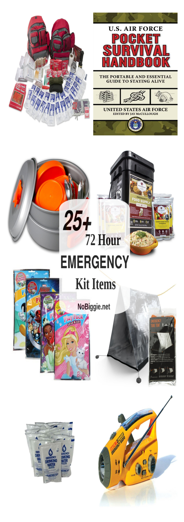 25+ 72 Hour Emergency Kit Items | NoBiggie.net