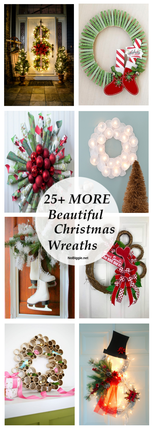 25+ MORE Beautiful Christmas Wreaths | NoBiggie.net