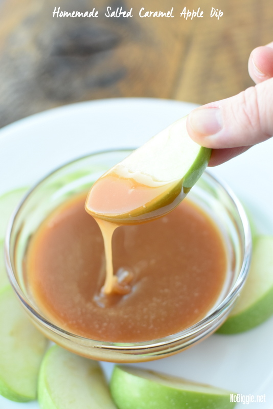 Homemade Salted Caramel Apple Dip | NoBiggie.net