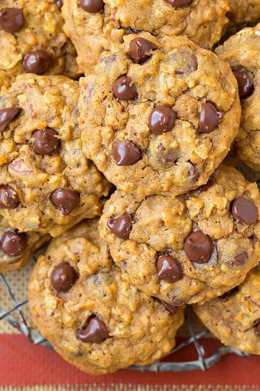 Pumpkin-Oat Chocolate Chip Cookies | 25+ More Sweet Pumpkin Recipes