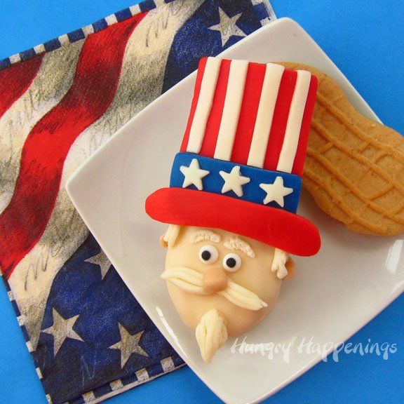 Uncle Sam Nutter Butter Cookies | 25+ Creative Nutter Butter Cookies