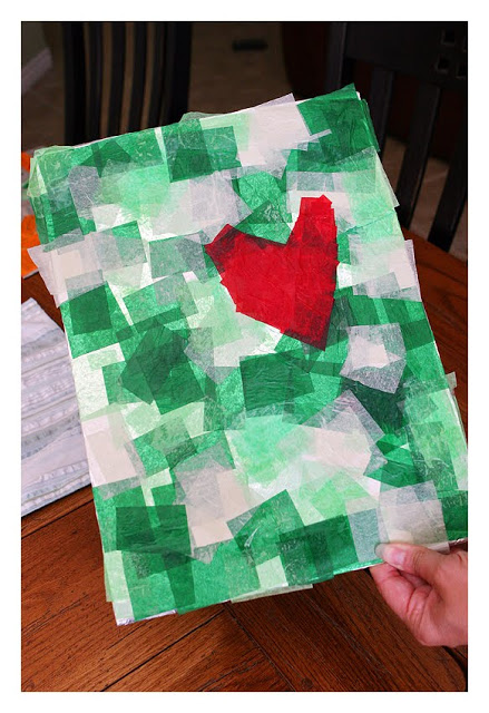 Grinch Tissue Paper Art|25+ MORE Grinch Crafts and Cute Treats