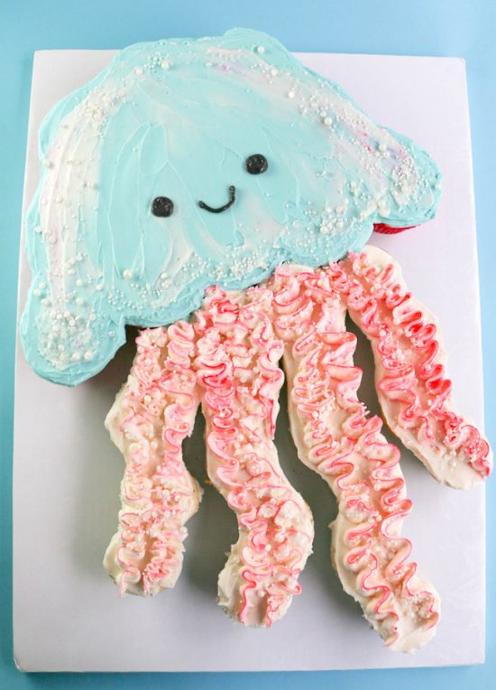 Jellyfish Cupcake Cake | 25+ Cupcake Birthday Cake Ideas