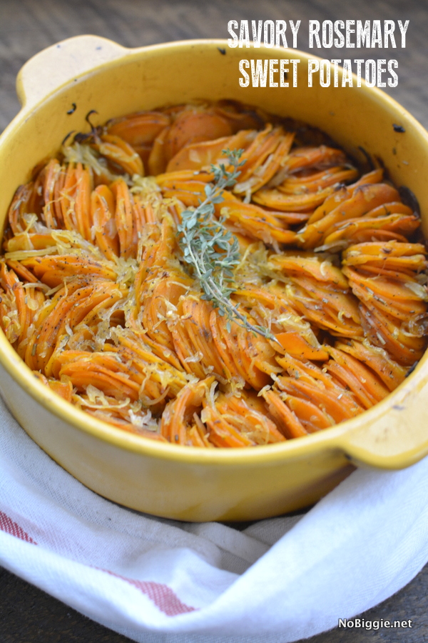 Savory Rosemary Sweet Potatoes | These sweet potatoes melt in your mouth...they are so good!