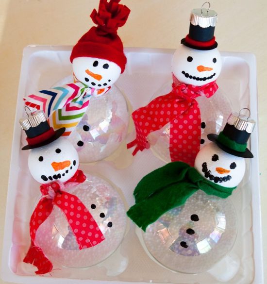 Snowman Ornaments | 25+ MORE Ornaments Kids Can Make