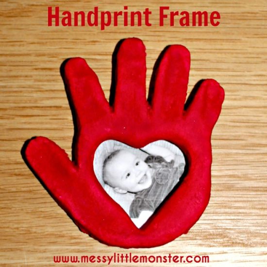 Heart Handprint Frame | 25+ Valentine Crafts for Kids