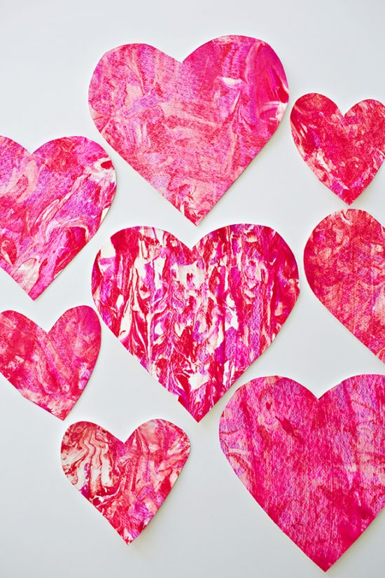 Shaving Cream Heart Art | 25+ Valentine Crafts for Kids