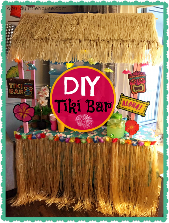 DIY Tiki Bar | 25+ Hawaiian Party Foods