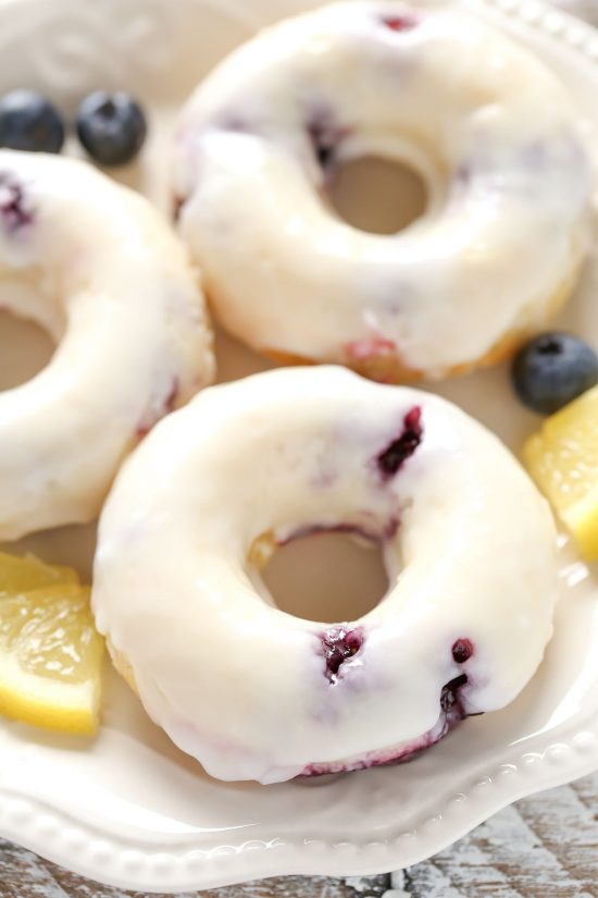Baked Lemon Blueberry Donut | 25+ Donut Recipes