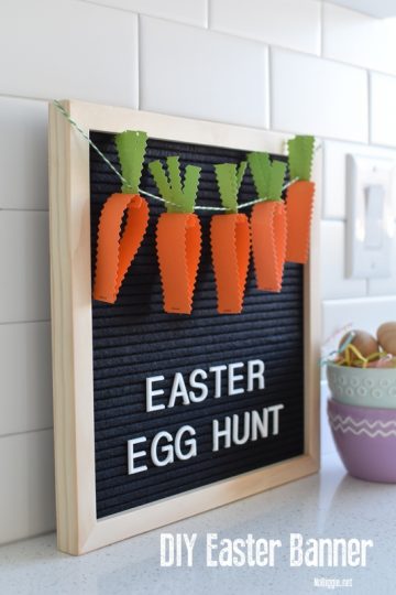 DIY Easter Egg Hunt paper banner | NoBiggie.net