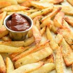 THE BEST crispy oven fries
