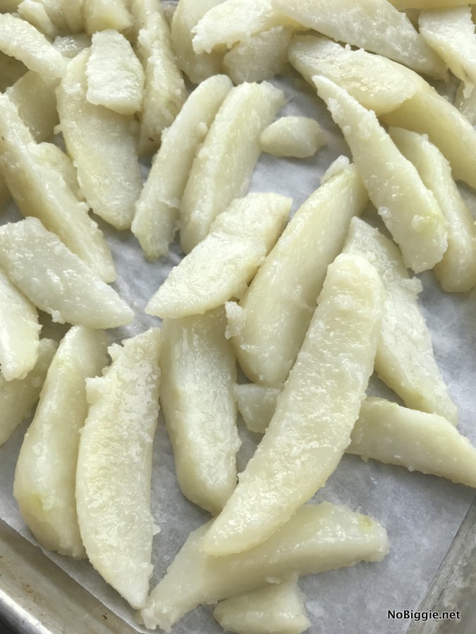 oven fries before baking